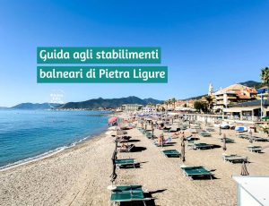 Spiaggia di Pietra Ligure vista dal molo